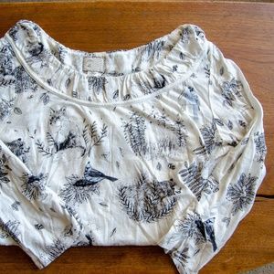 Anthropologie animal print shirt